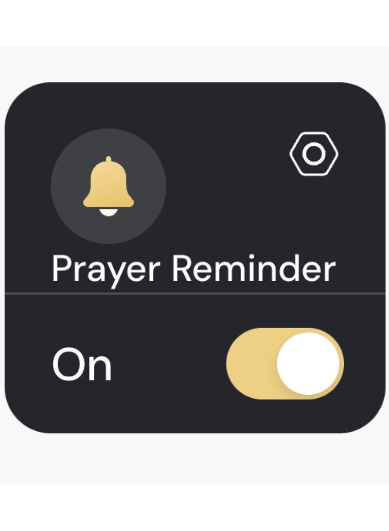 سلام خاتم تسبيح ذكي و مريح خاتم عداد التسبيح قابل للتعديل بمقاسين (20/22 مم)، يدعم التطبيق مع عداد رقمي للتسبيح، خاتم تذكير بالصلاة مقاوم للماء للمسلمين - أسود - Image 3