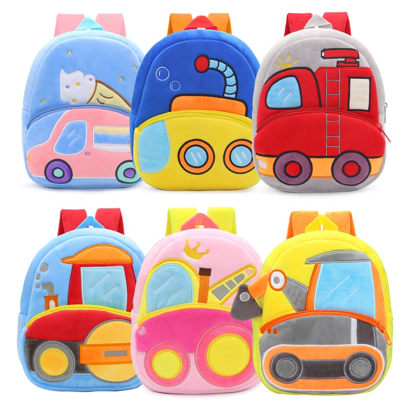 Cute Engineering Truck Excavator Dump Truck Cartoon Plush Backpack Men'S And Women'S Children'S Bag Backpack Manufacturers - Image 2