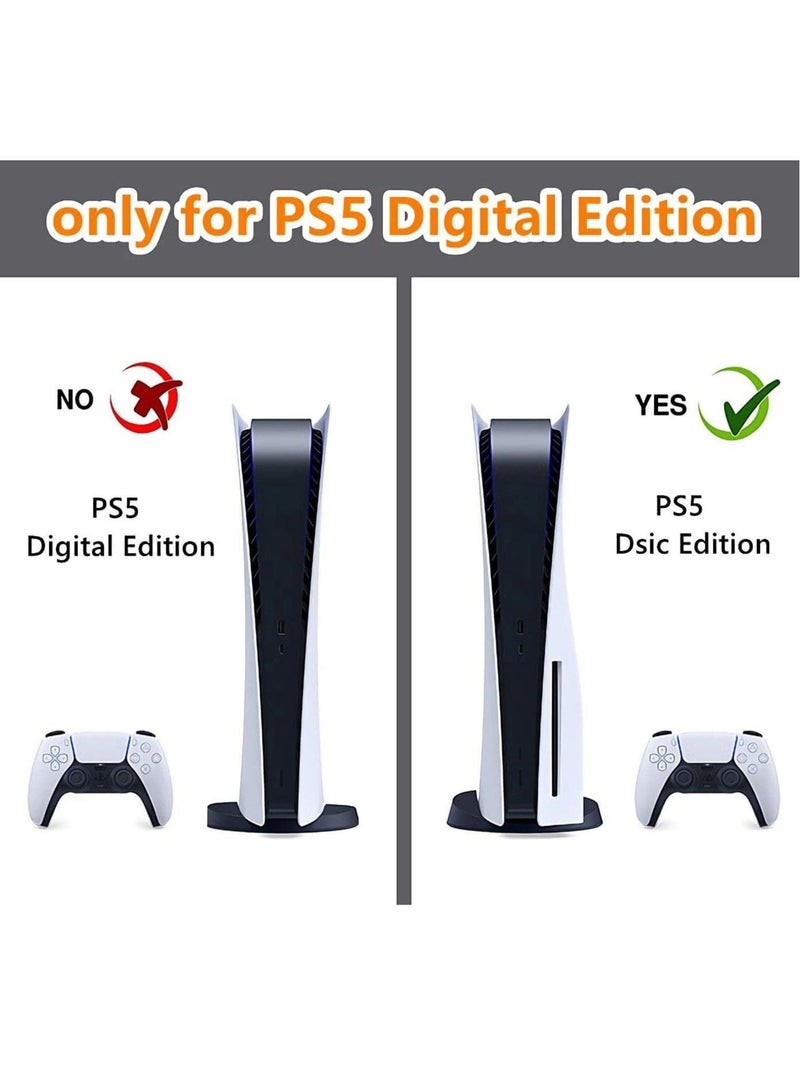 Captaintech Skin for PlayStation 5 Disc Edition, Sticker for PS5 Vinyl Decal Cover for Playstation 5 Controller - Image 4