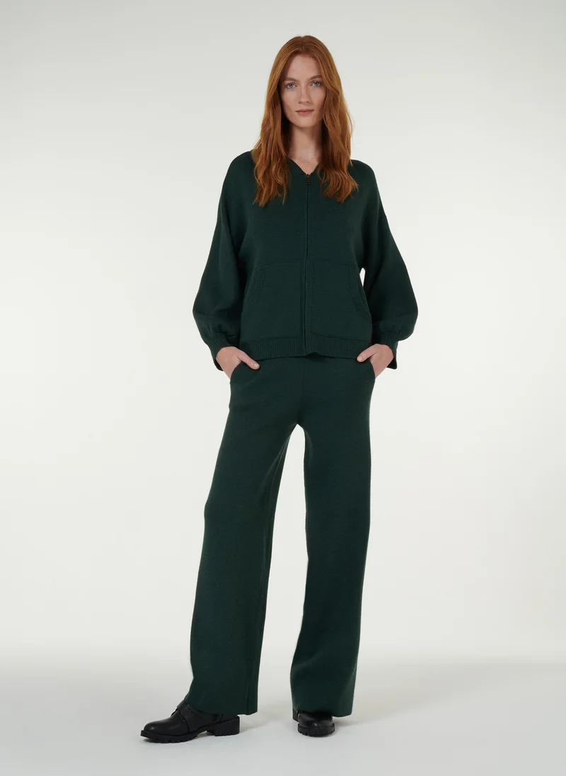 ليم كنزة هودي بأكمام واسعة