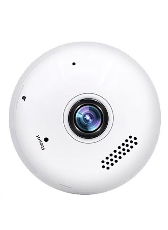 Generic - 360-Degree Fisheye Panoramic Wireless Surveillance Camera With LED Bulb Security - Image 1