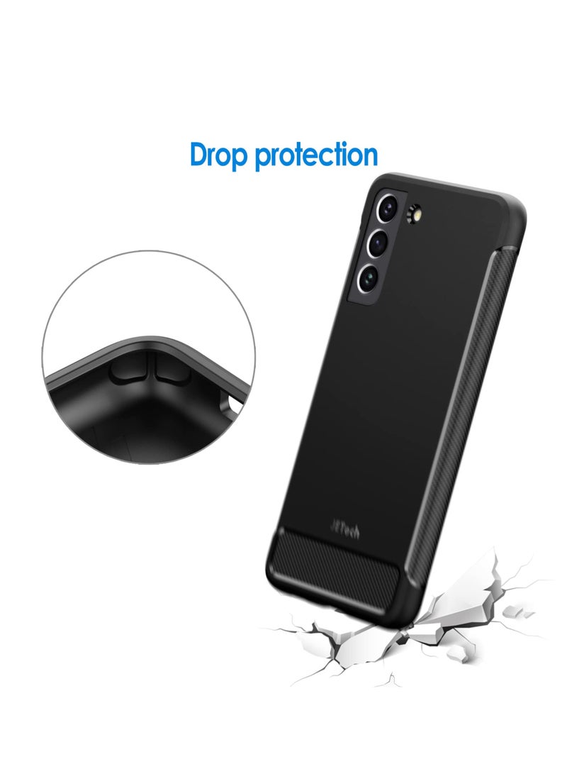 جي تيك حافظة رفيعة لهاتف سامسونج جالاكسي S21 Fe 5G مقاس 6.4 بوصة مع ممتص للصدمات وتصميم من ألياف الكربون باللون الأسود - Image 5