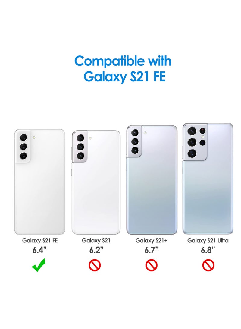 جي تيك حافظة رفيعة لهاتف سامسونج جالاكسي S21 Fe 5G مقاس 6.4 بوصة مع ممتص للصدمات وتصميم من ألياف الكربون باللون الأسود - Image 2