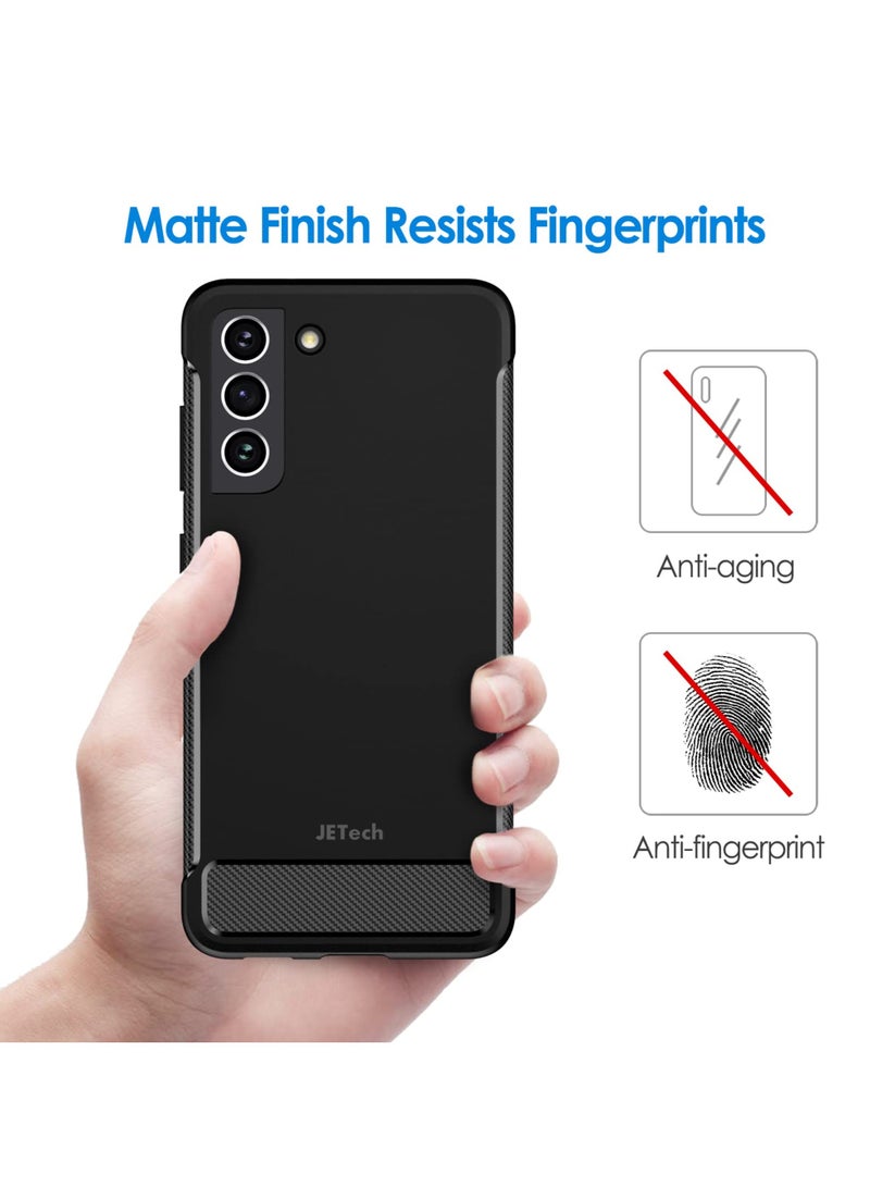 جي تيك حافظة رفيعة لهاتف سامسونج جالاكسي S21 Fe 5G مقاس 6.4 بوصة مع ممتص للصدمات وتصميم من ألياف الكربون باللون الأسود - Image 4