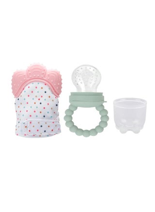 Pikkaboo Chew & Feed Teether with Fruit Pacifier Duo - Pink - pzsku/Z4D62D93F70020B52B8A0Z/45/1746003366/0fbe9edc-9bc1-411f-9d93-9812dd5f9d4a