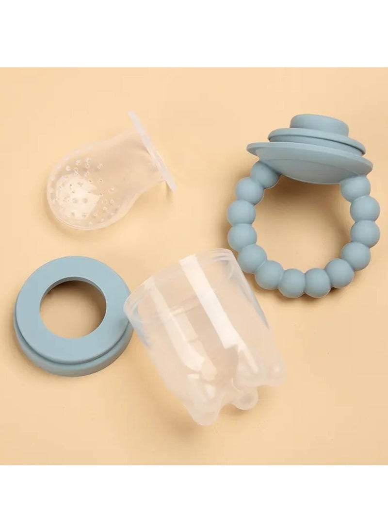 Pikkaboo Pikkaboo Chew & Feed Teether with Fruit Pacifier Duo - Pink  - Image 5