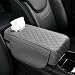 Wogomz Car Center Console Cover 13709295 Leather Car Armrest Cover with Pockets Tissue Box Comfortable Auto Armrest Cushion Universal Arm Rest Protector for Car SUV Truck Gray - Image 2
