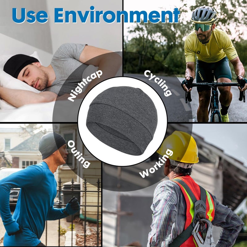 FocusCare Mens Sleeping Cap Cotton Head Cover for Hair Loss Chemo Patients - Image 3