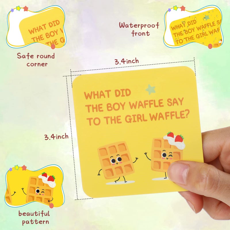 Pajean 80 Joke Cards for Lunchbox Kids Cute Lunchbox Notes Inspirational and Motivational Positive Affirmations Puns Cards for Teacher Kids Student Picnics Party Mini Notes Postcards (Classic Style) - Image 2