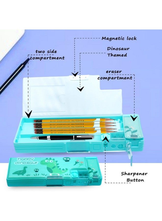 FunBlast Multifunctional Pencil Box For Kids, Dinosaur Pencil Box, Boys & Girls, Magnetic Pencil Box For Boys, Pop Up Pencil Box, Dinosaur Theme Return Gifts For Kids - Abs, Multicolor - Image 3