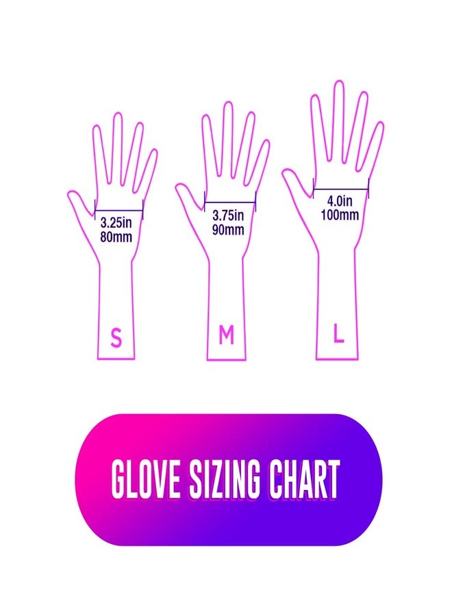 Colortrak Reusable Powder Free Latex Gloves, 20 Count, Multi-Use, Lightweight Latex, Textured Finish, Black Color Hides Stains, Reusable to Reduce Waste, Small - Image 4