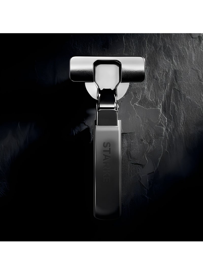 STARKE Full Overlay Soft Close Cabinet Hinge-Black Electroplated, 95 Degree Opening Angle, 16-25mm Application, Strong Hydraulic System-Complete with Screws Pack of 2 - Image 2