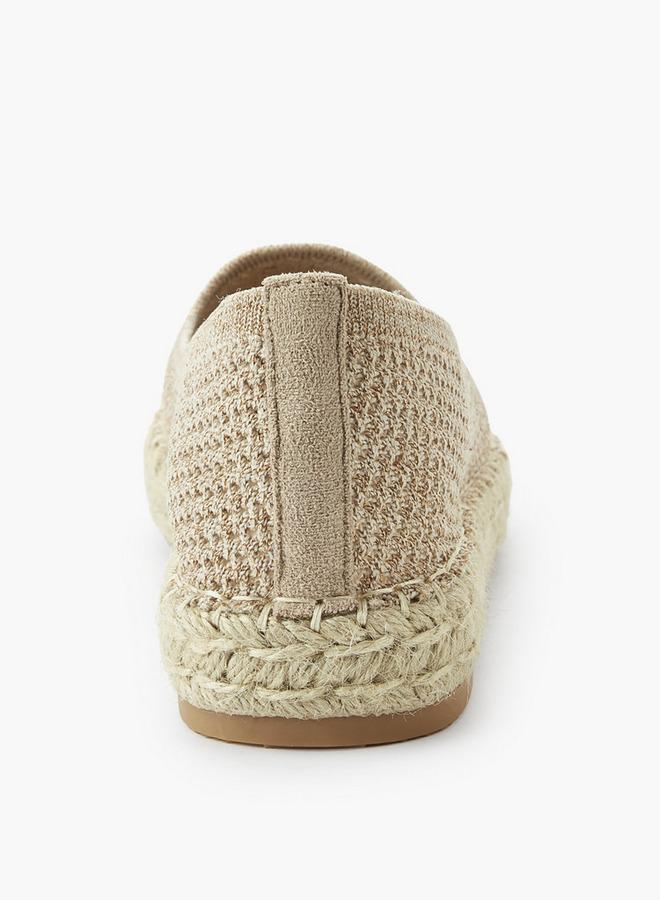 Peppermint Women Textured Espadrille Loafers - Image 4
