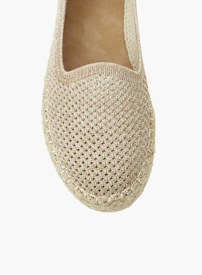 Peppermint Women Textured Espadrille Loafers - Image 5