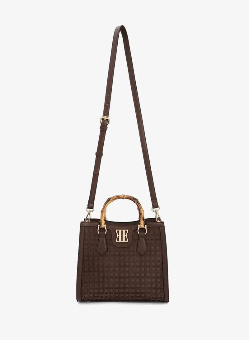 ايل Perforated Tote Bag With Double Handle
