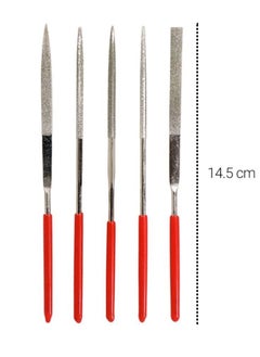 JAKEMY Professional metal files set of 5 pieces, size 140 * 3 mm  - Image 4
