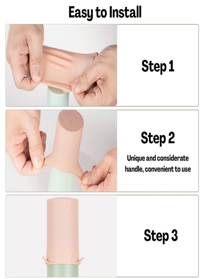 Flavizo 8 Pcs Silicone Bottle Cover Set, Flexible Bottle Sleeve with Leak-Proof Silicone Seal | Silicone Caps for Bottles | Toiletry Travel Use | Easy Fit | Reusable Covers - Image 3