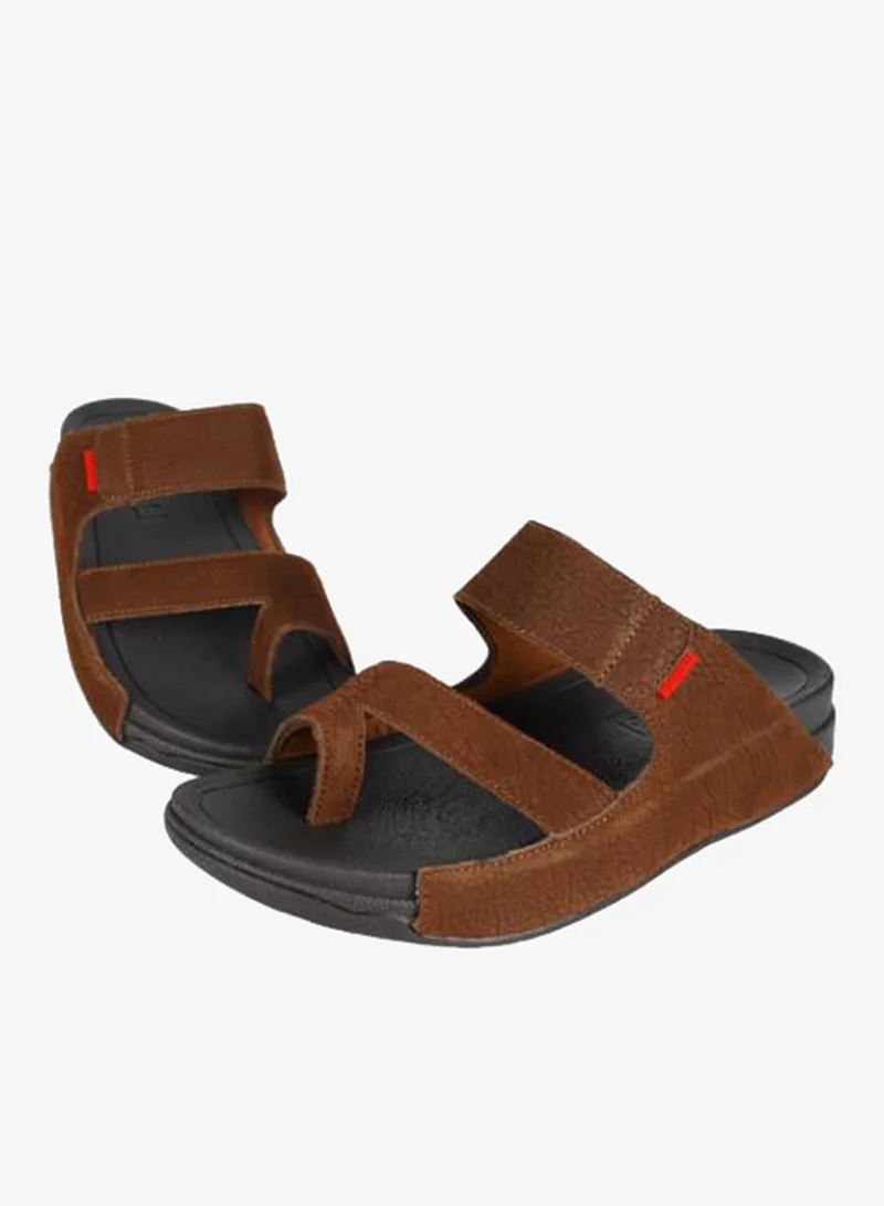 Barjeel Uno Dark Brown 008-3546 Barjeel Mens FInger grip Sandals 20275 Dark Brown for Men | Best Price UAE