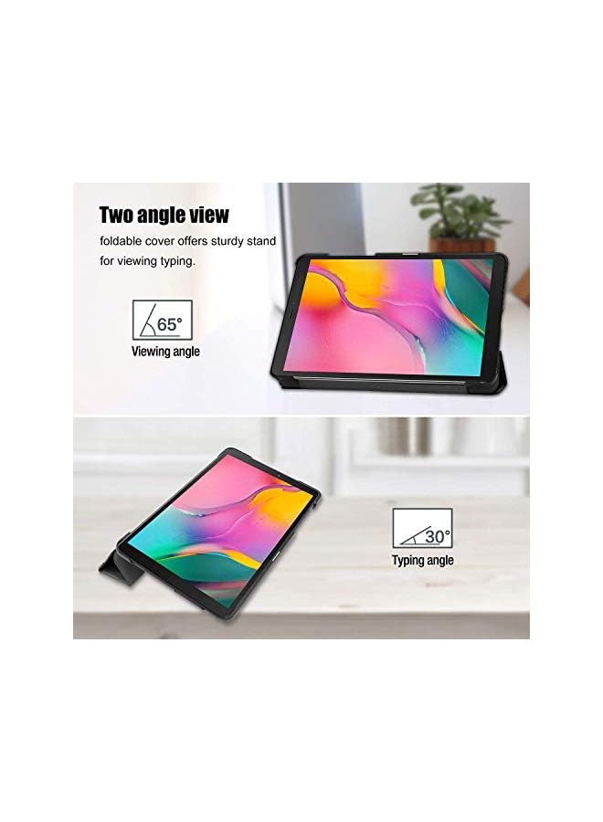 Procases Galaxy Tab A 8.0 2019 Case T290 T295, Slim Light Cover Trifold Stand Hard Shell Folio Case for 8.0 inch Galaxy Tab A 2019 Without S Pen Model SM-T290 (Wi-Fi) SM-T295 (LTE) -Black - Image 5