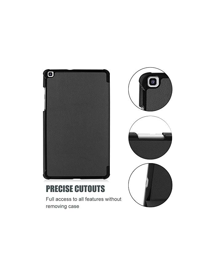 Procases Galaxy Tab A 8.0 2019 Case T290 T295, Slim Light Cover Trifold Stand Hard Shell Folio Case for 8.0 inch Galaxy Tab A 2019 Without S Pen Model SM-T290 (Wi-Fi) SM-T295 (LTE) -Black - Image 4