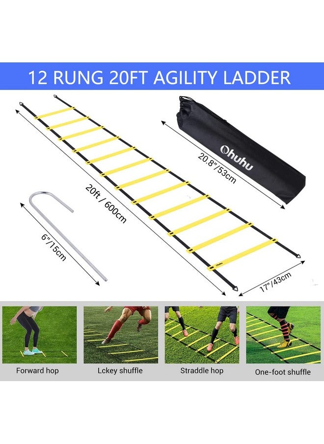 Agility Ladder 6M Ohuhu Rung Agility Ladder With Black Carry Case Ideal For Speed Training Football Game Training Workout Men - pzsku/Z4D6379608807956D19BEZ/45/_/1702711163/5938716f-11aa-484e-96dd-cdc8012bb64f