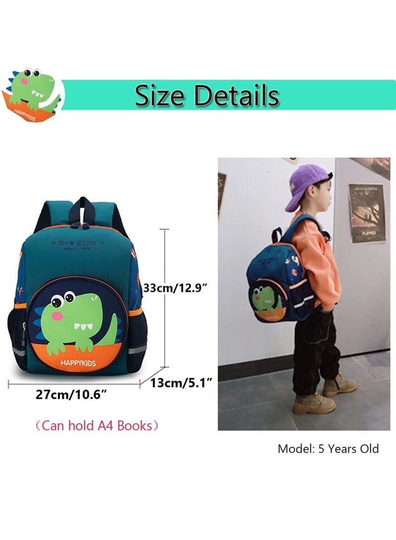 SANMUGEED Toddler Backpack for Nursery Kids Children Dinosaur Backpack with Chest Strap Kindergarten School Bag Outdoor Rucksack for 3-6 Years - Image 5