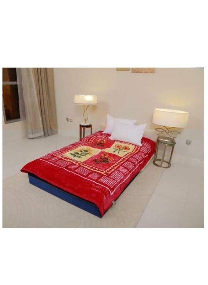 PARRY LIFE - Parry Life Spinacho Single Ply Embossed Blanket 160X220 cm - Image 1