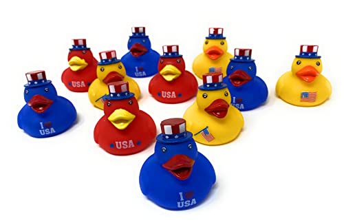 Funiverse Bulk 20Pack Patriotic Jeep Rubber Ducky Assortment Memorial Day 4th of July Labor Day or Veterans Day Duckies - Image 5