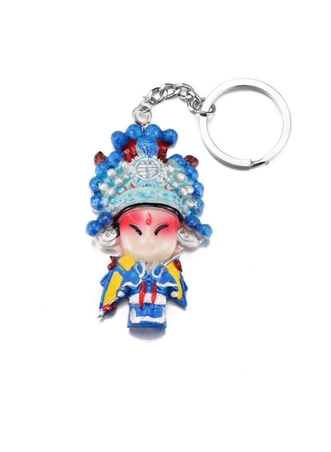 NIBEMINENT Ethnic Wind Chinese Vintage Peking Opera Elets Mask Gift Key Chain