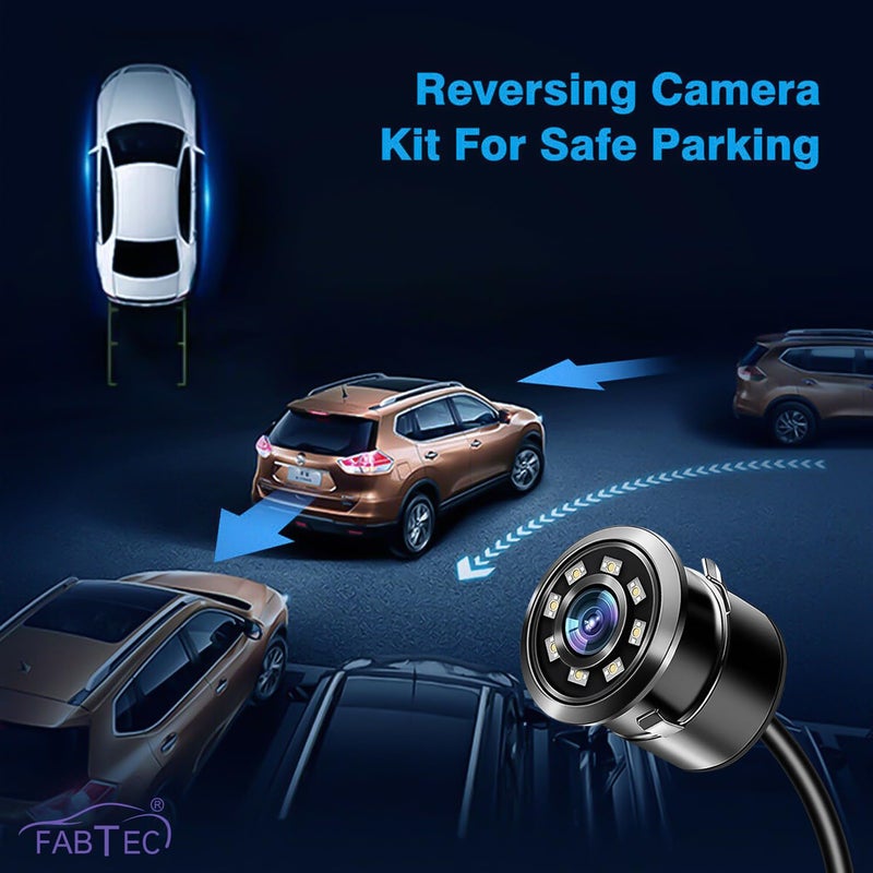 FABTEC شاشة عرض TFT LCD بحجم 5 إنش مع كاميرا ركن LED 8 في الخلف ، مجموعة متكاملة - Image 5