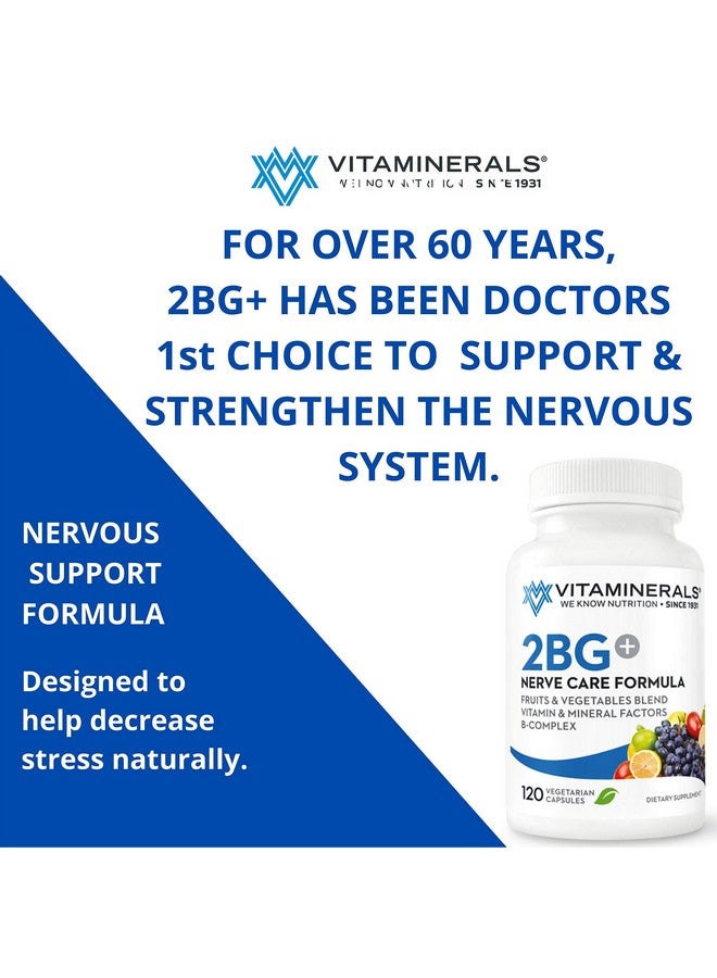 Vitaminerals 2Bg+™ B Complex Immune Support High Potency B Complex And Multivitamin (120) - Image 4