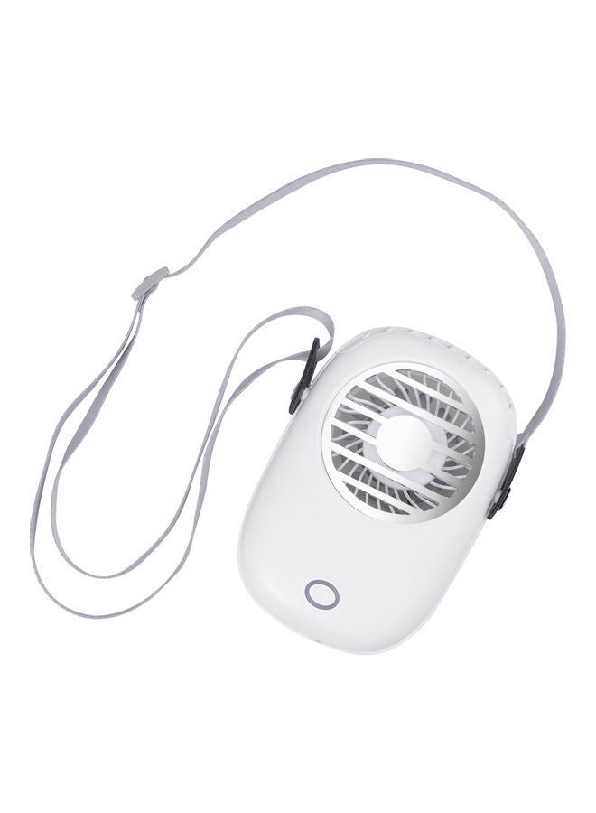 NIBEMINENT USB Mini Portable Hanging Fan With Strap PAA3663W_P White - Image 1