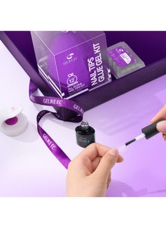 gelike ec Gelike EC Gel X Nail Kit - 240PCS Short Coffin Nail Tips, 6 in 1 UV Gel Nail Glue and Mini UV Lamp with Gift Package…  - Image 2