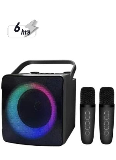 2023 New SDRD Wireless Bluetooth Speaker With 2 Microphones Portable Karaoke Machine
