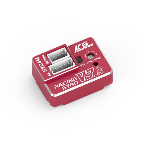 AGFRC Upgraded Mini Z RC Gyros Mini Gyros for Drifting MiniZ CarFull Aluminum 4Gram Precision Red RC Gyro Set for Competition Grade RC Drifting GY04M V35 - Image 1