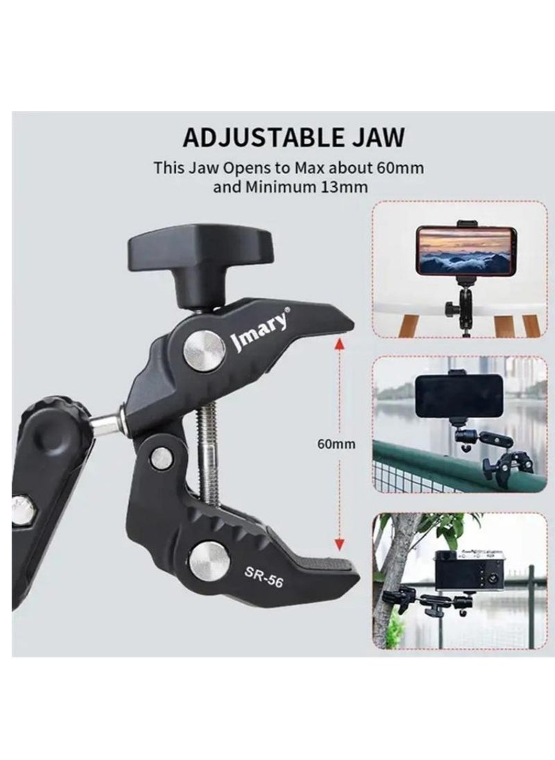 Jmary - JMARY SR-56 Aluminum Handlebar Crab Clamp Magic Arm Rod Mount - Image 1