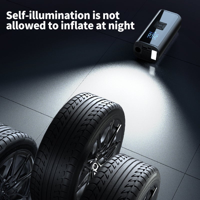12V Car Digital Tire Inflator 150PSI Air Compressor 4500mAh Inflatable/Flashlight/SOS/Lighting lamp/Power Bank Charging for Mobile Phone - Image 3
