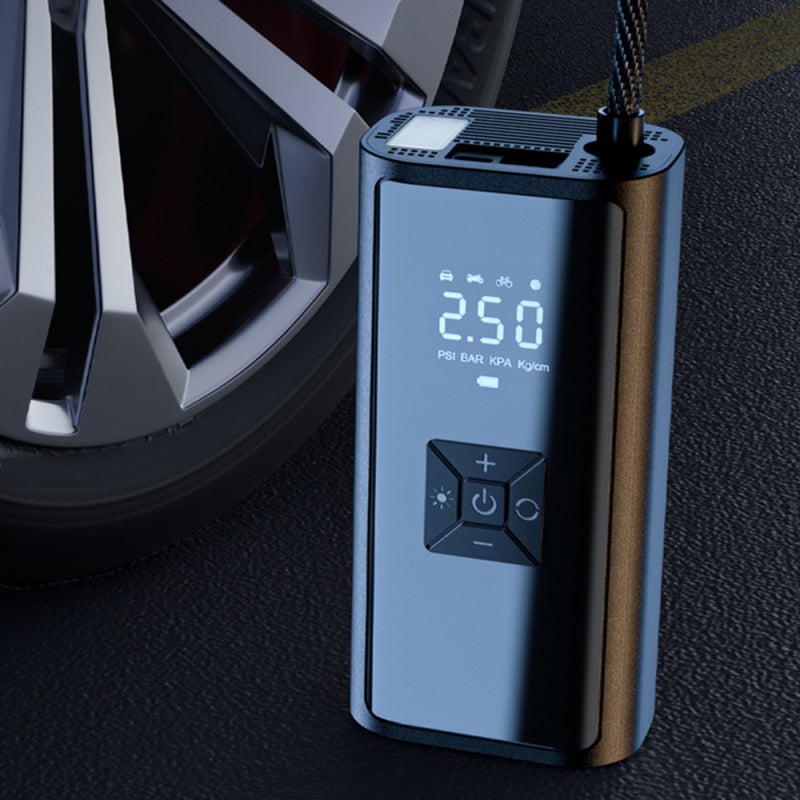 12V Car Digital Tire Inflator 150PSI Air Compressor 4500mAh Inflatable/Flashlight/SOS/Lighting lamp/Power Bank Charging for Mobile Phone - Image 2