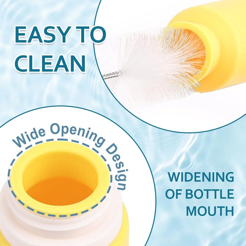 M'AYCREATE MAYCREATE® Silicone Travel Bottles Set of 16pcs, Refiil Travel Bottle Kit for Toiletries, Leak Proof Soft Squeeze Toiletry Bottle Containers for Shampoo Lotion Body Wash - Image 5