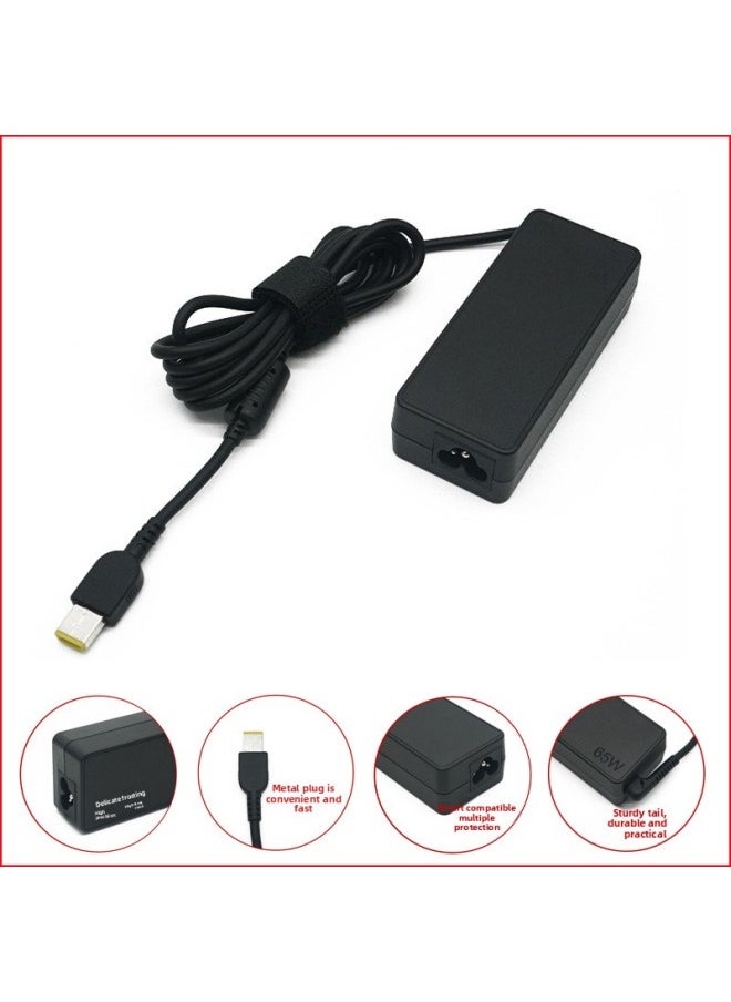 Generic For Lenovo Thinkpad Small Laptop Computer 20v3.25A Power Adapter 65w Charger Cable-Color:Black-Specifications:USB  - Image 3