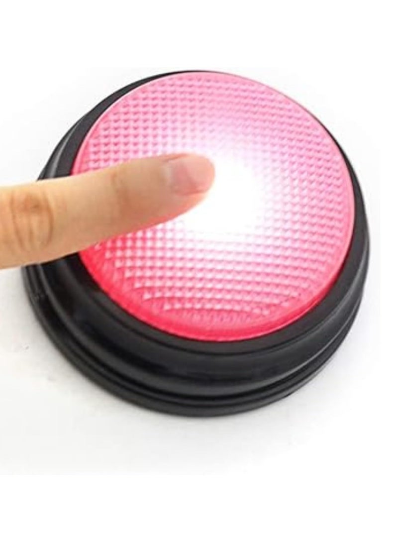 Interactive Recordable Talking Button with LED Function , Learning Resources Answer Buzzers , Parent-Child Toy , Language Education Tool , Perfect Phonograph , ABS Plastic , Blue Pink Green Orange  - Image 4