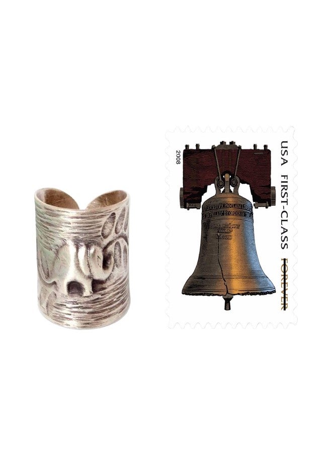 نوفيكا خاتم نوفيكا المصنوع يدويًا من الفضة الإسترلينية بتصميم فيل، من إنتاج تايلاند، مصنوع من الألومنيوم الرمادي الجليدي، مستوحى من الحيوانات [عرض الجزء الأمامي للخاتم 0.7 بوصة، عرض السوار 4 مم] "فيل الغابة التايلاندية" - Image 5