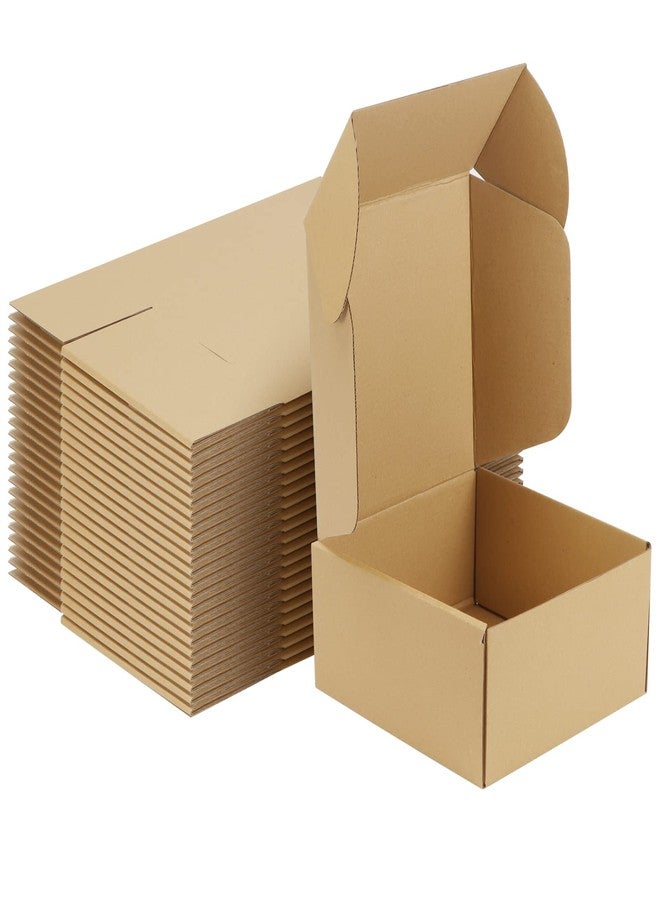 MEBRUDY 8x8x4 Inches Shipping Boxes Pack of 25, Small Corrugated Cardboard Box for Mailing Packing Literature Mailer - Image 1