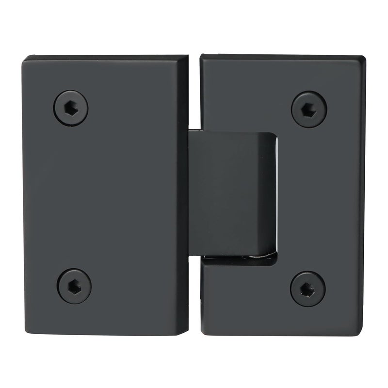 Alise Glass Shower Door Hinges 180 Degree Shower Door Hinges for Glass DoorsHeavy Duty Stainless Steel Cabinet HingesFrameless Shower Doors Hardware Replacement PartBlack