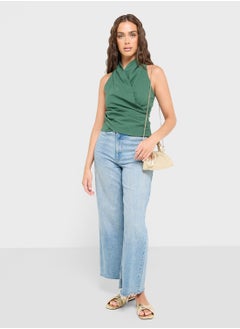 Ginger Halter Neck Wrap Top  - Image 4