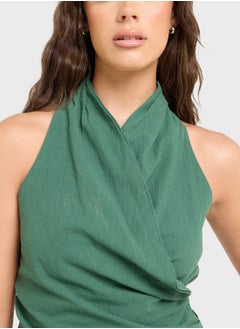 Ginger Halter Neck Wrap Top  - Image 3