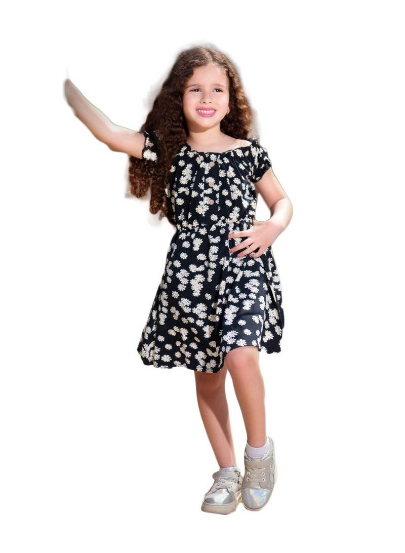 فستان بناتى لاين اسود - Image 1