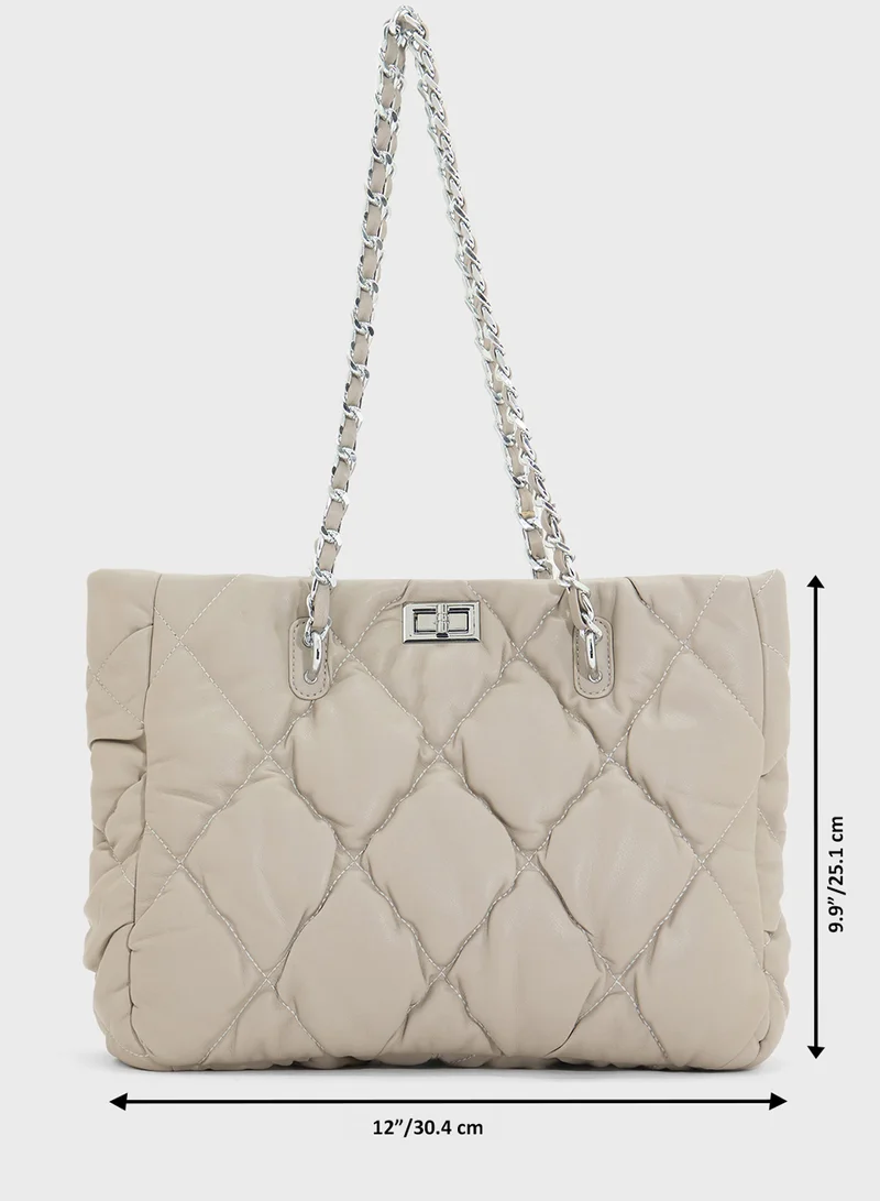 ايلا Quilted Ladies Tote Bag