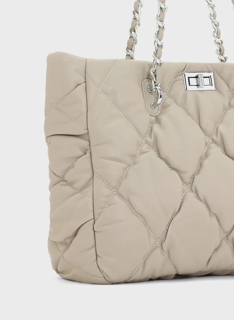 ايلا Quilted Ladies Tote Bag