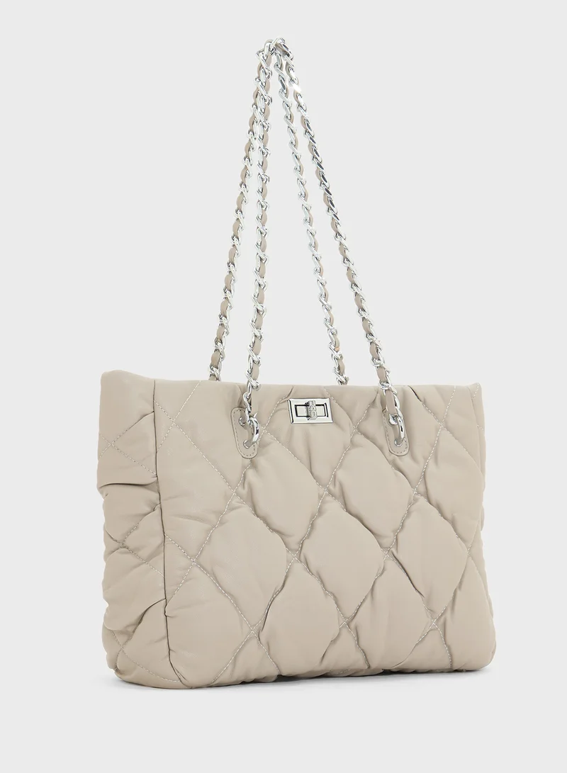 ايلا Quilted Ladies Tote Bag